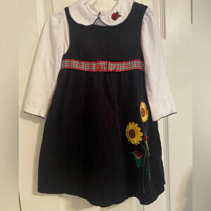 Bonnie Jean Sunflower & Ladybug Dress